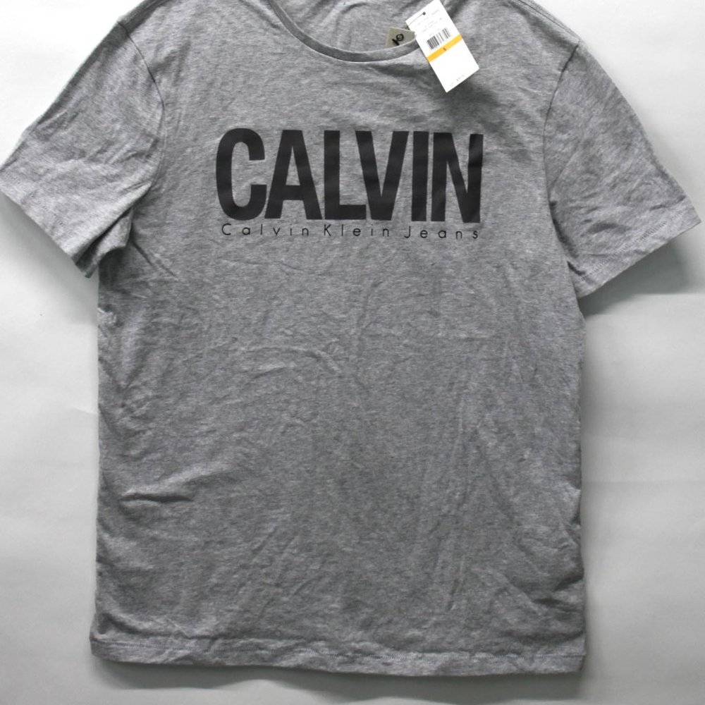Calvin Klein Men's Monogram Logo Graphic T-shirt S - Picture 3 of 4